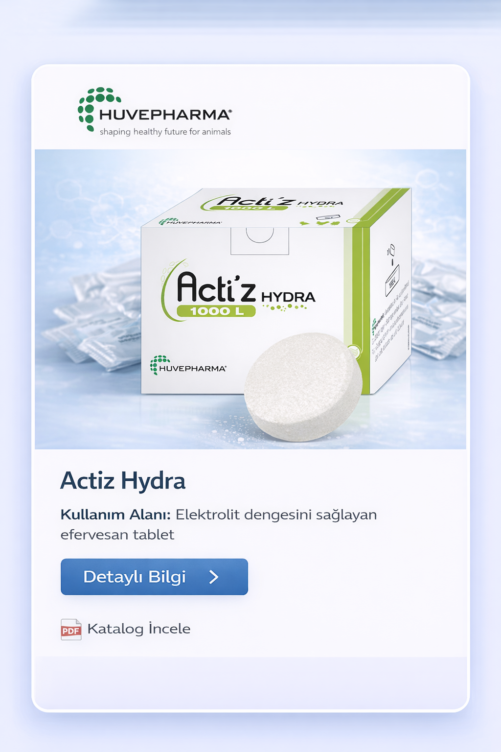 Actiz Hydra hayvan destek ürünü