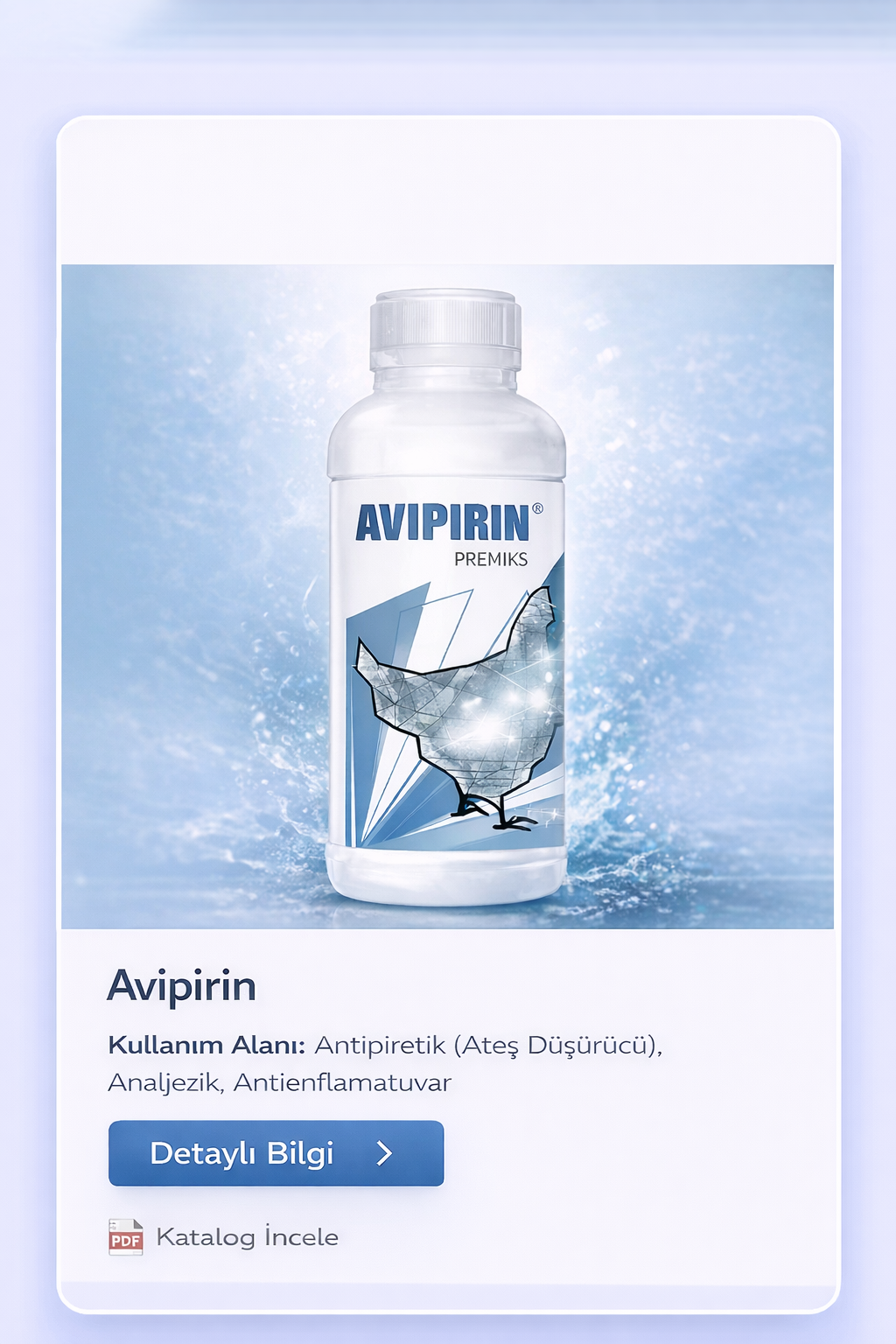 Avipirin hayvan sağlığı ürünü