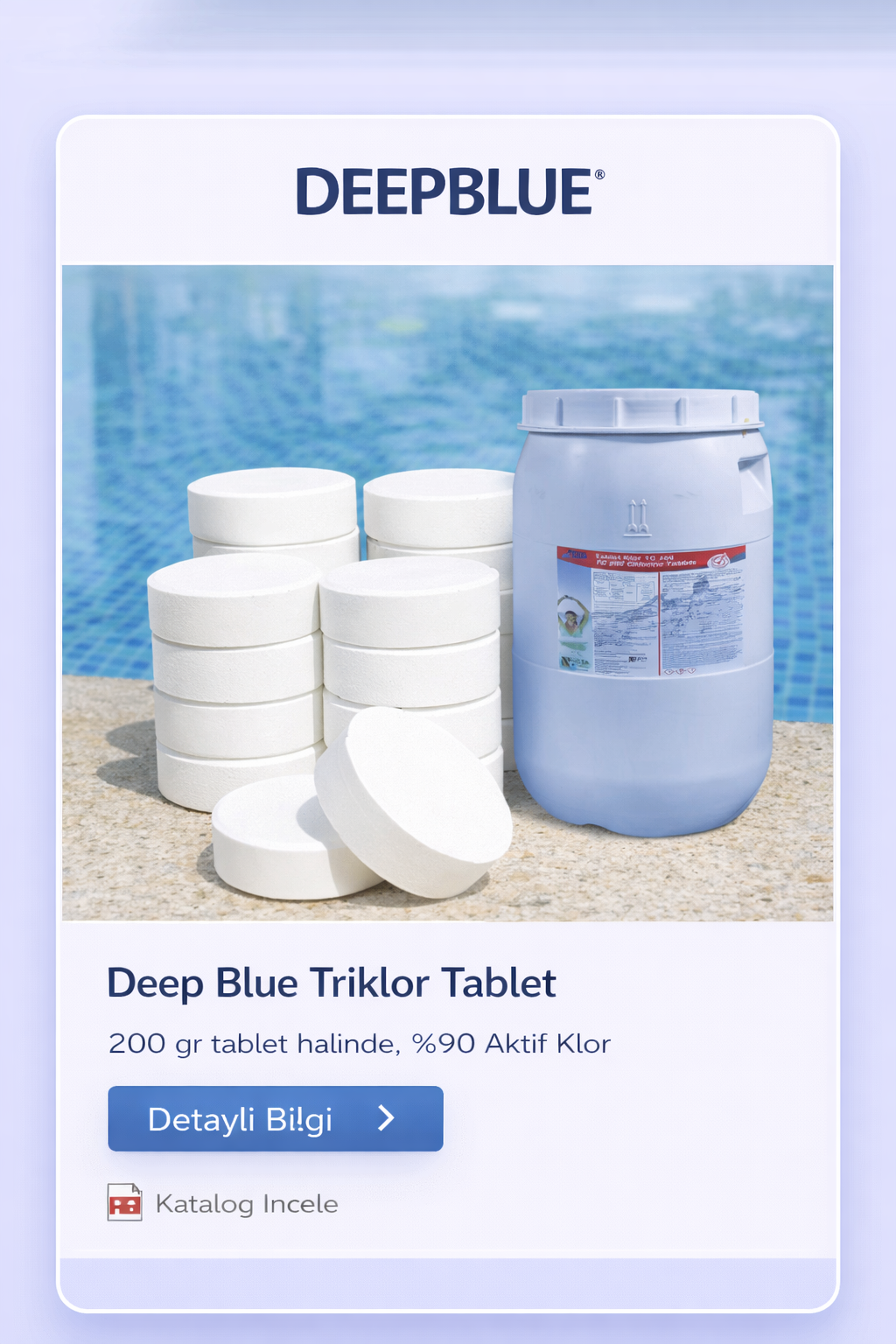 Deep Blue hayvan bakım ürünü