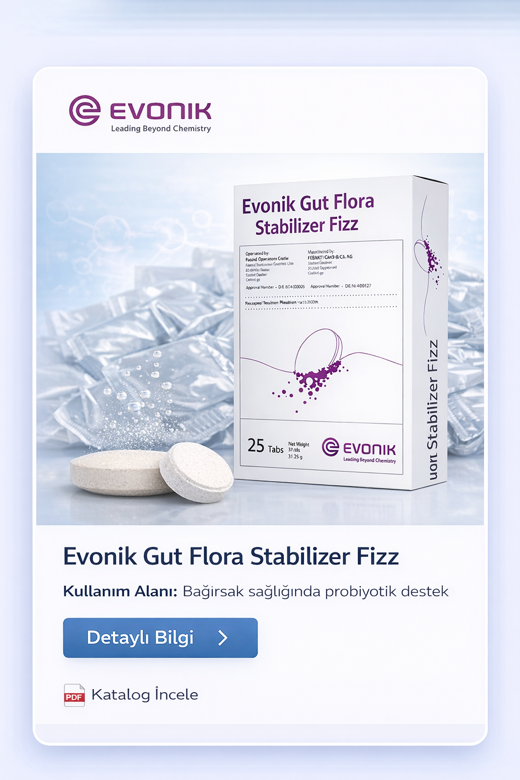 Evonik gut flora stabilizer ürünü
